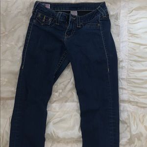True religion jeans dark blue jeans